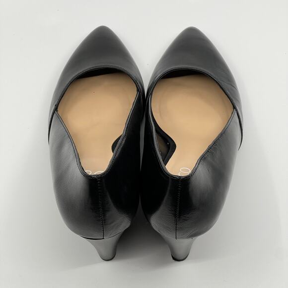 Franco Sarto Frankie Black Wedge Pump Women's 8.5M Pointed Toe - Picture 5 of 8